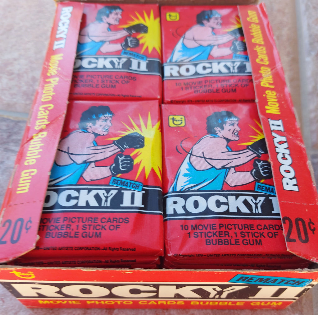 Rocky II 1979 unopened wax pack Topps cards