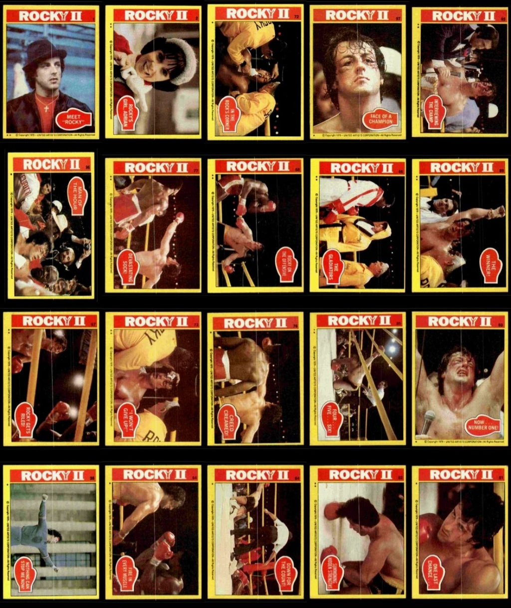 Rocky II 1979 unopened wax pack Topps cards