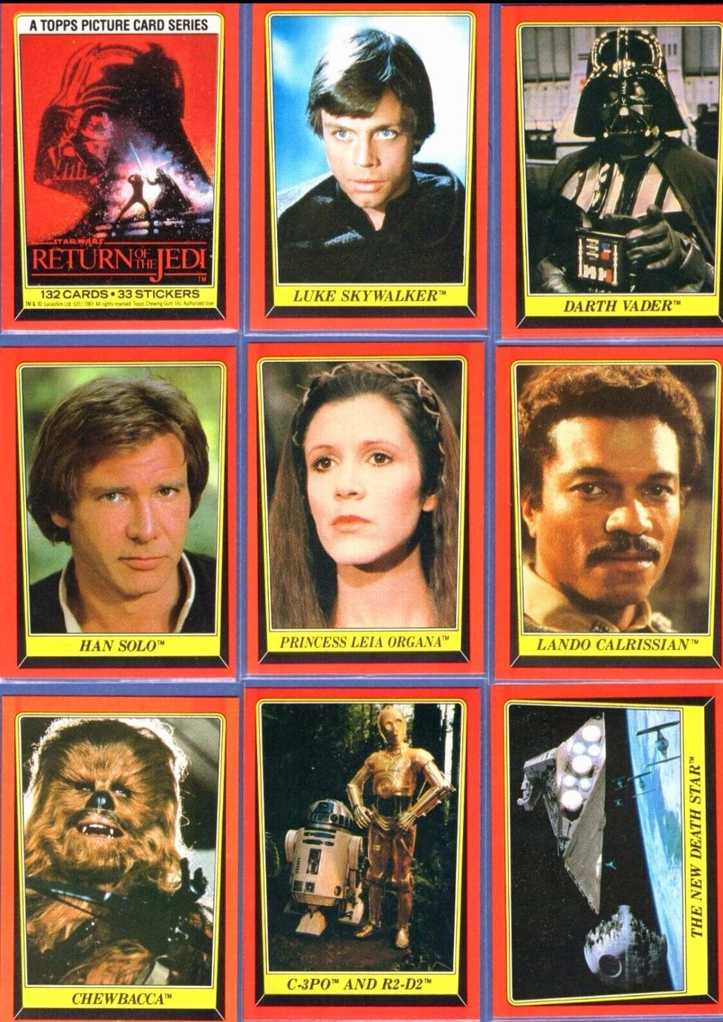 Star Wars Return of the Jedi 1983 1st series